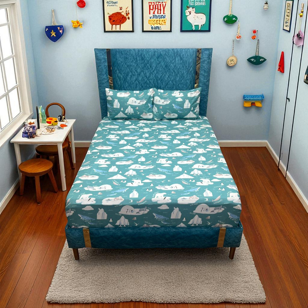 Antarctica Bed Sheet