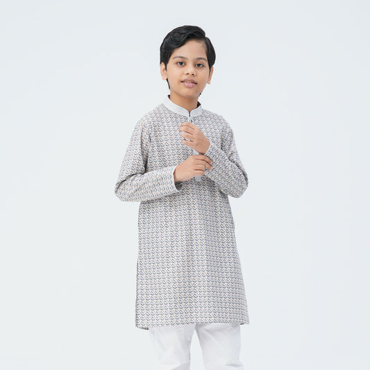 Boy's Ash Blended Panjabi