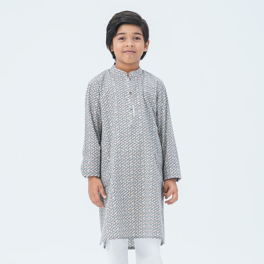 Boy's Green Blended Panjabi