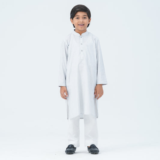 Boy's Brown Blended Panjabi