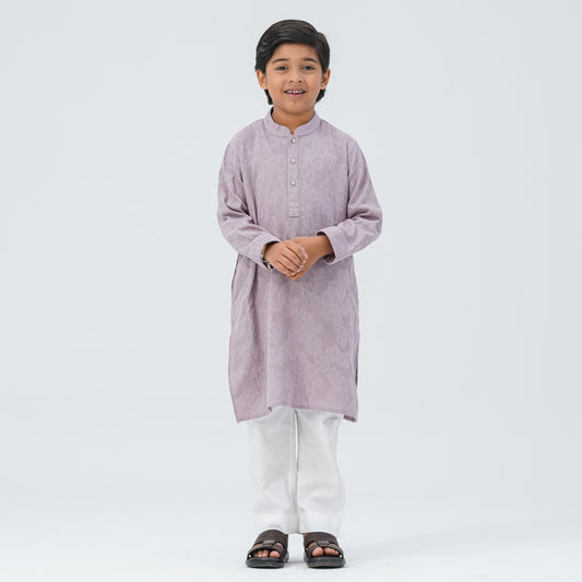Boy's Blended Cotton Basic Panjabi